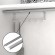 Barre de Support de 750 mm pour Accrocher les Accessoires de Cuisine sur le Mur